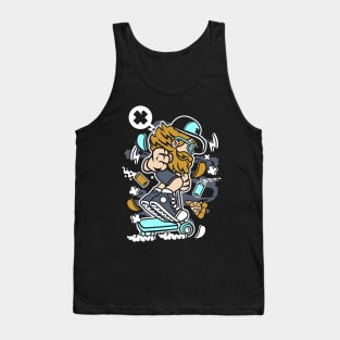 Hipster pizza skater Tank Top